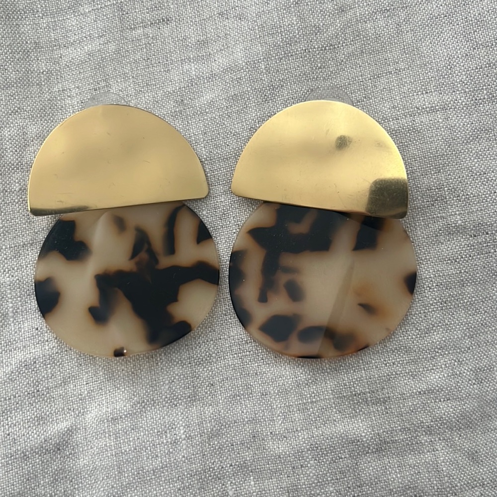 Jcrew tortoise shell earrings